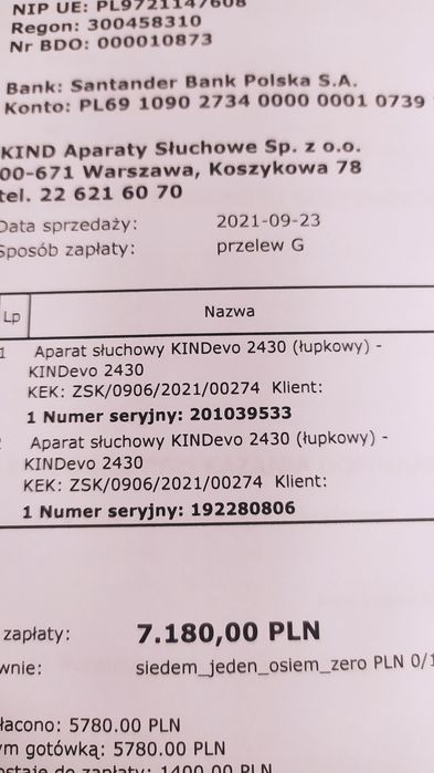 Aparat słuchowy KINDevo 2410 (łupkowy)
