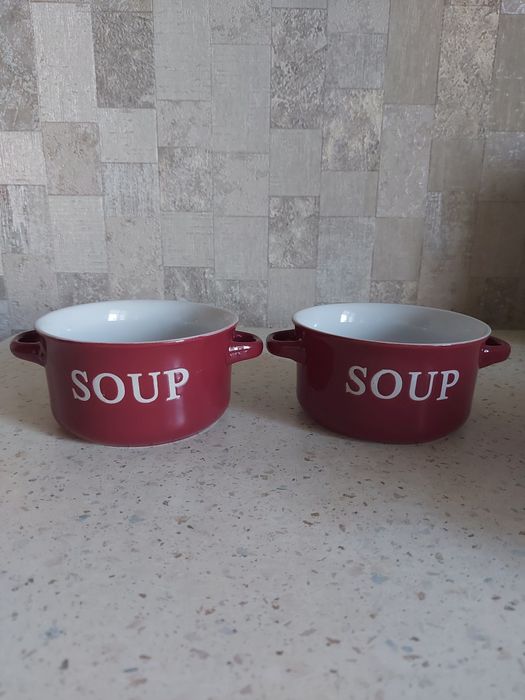 Бульйонница с ручками 2 шт