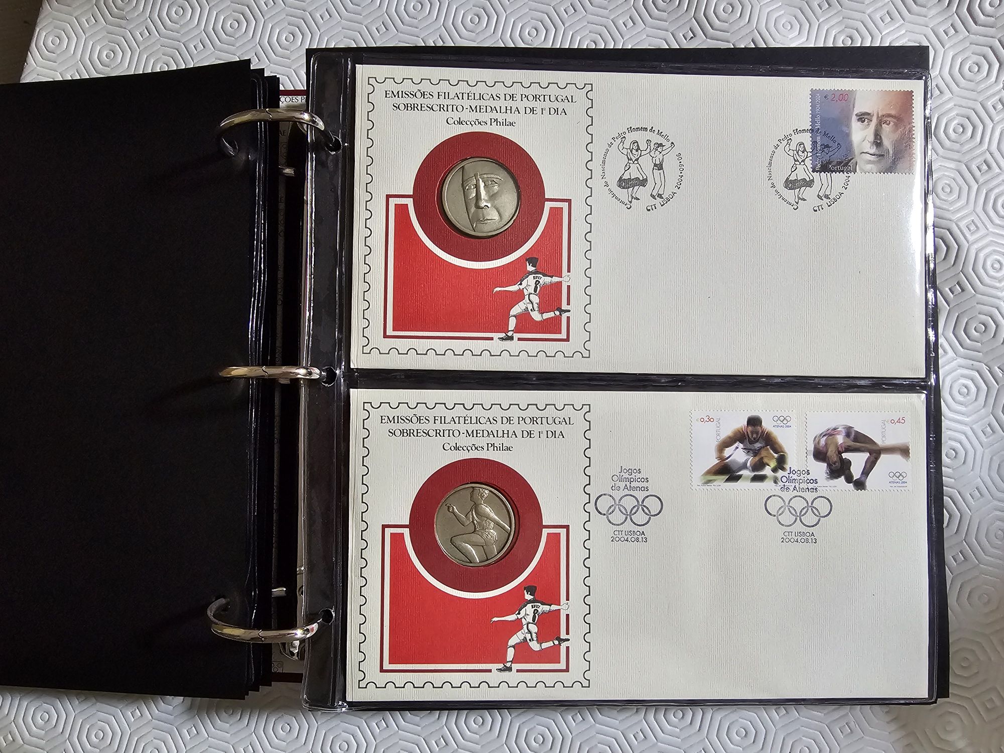 Emissões Filatélica de Portugal 2002, 2003 e 2004.