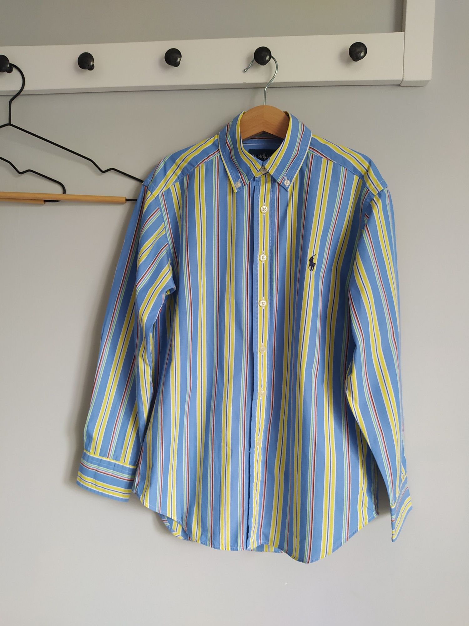 Chłopięca koszula w paski, 100% cotton Ralph Lauren S (8)