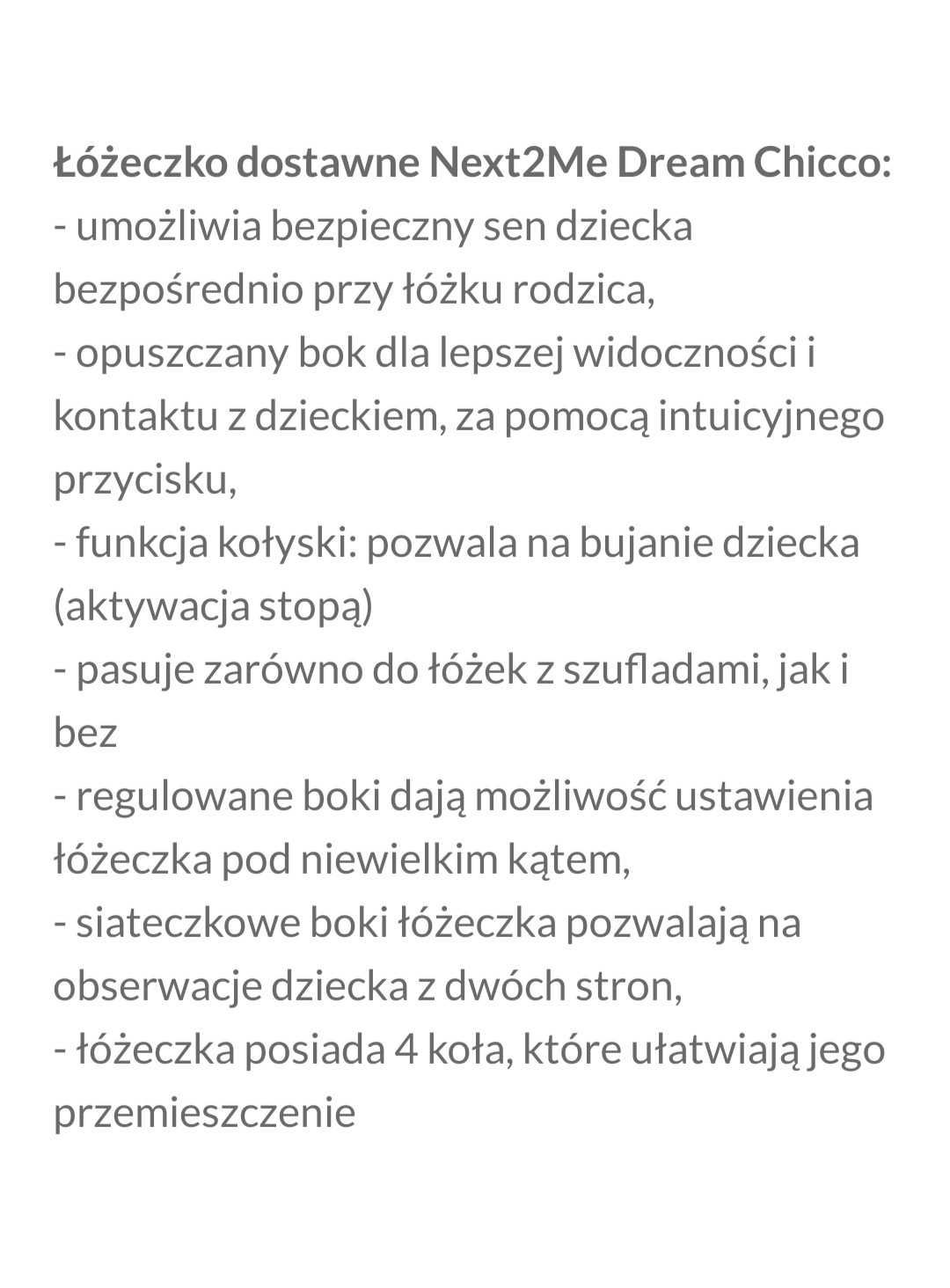 Chicco...łóżeczko dostawne +Gratisy!dla maluszka i mamusi.Dużo!