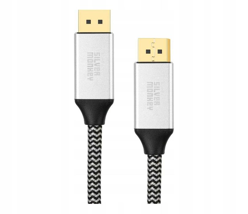 Kabel Silver Monkey DisplayPort 1,4 w oplocie 1,5m (3792)