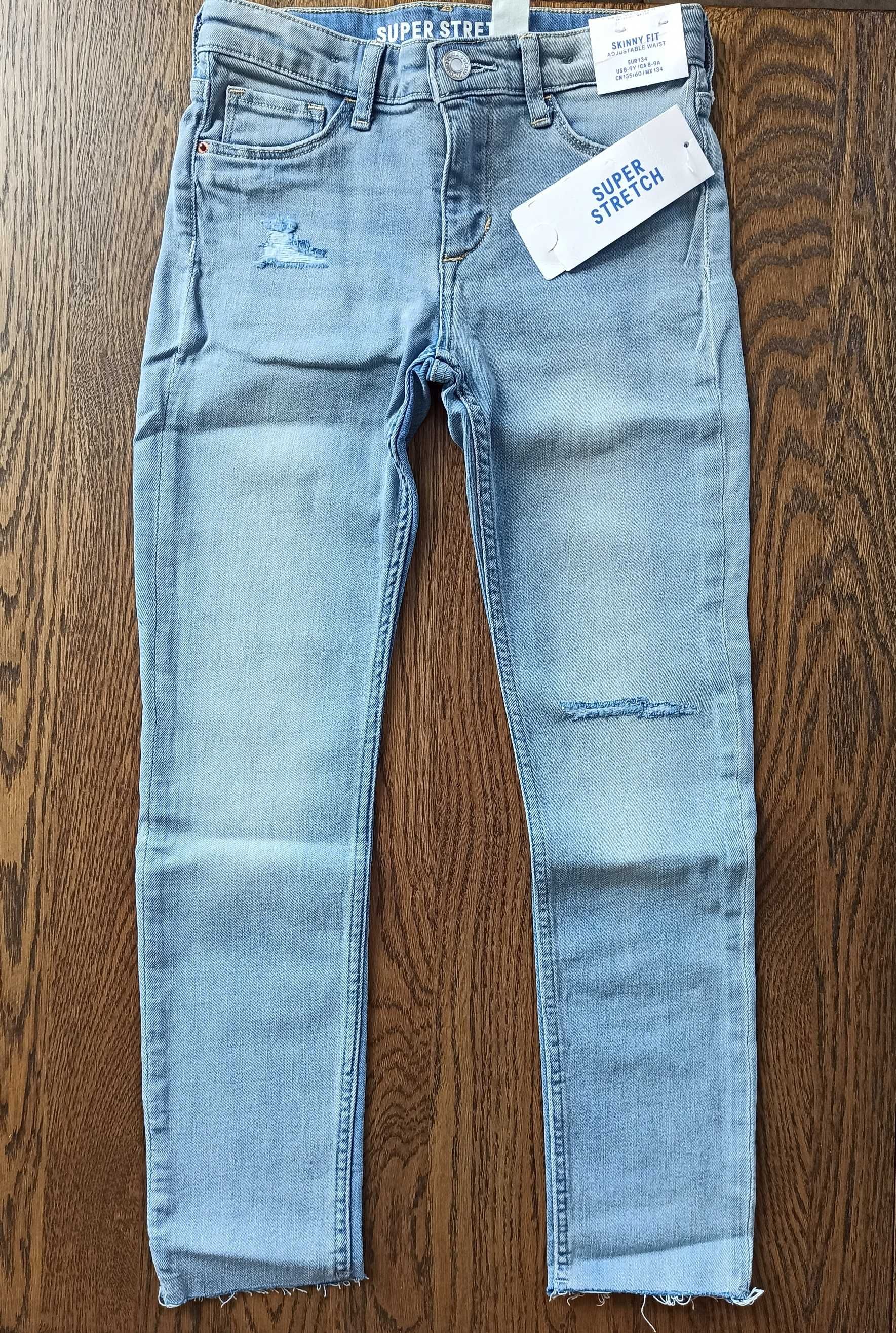 Джинсы на девочку 8-9 лет H&M Superstretch Skinny Fit Jeans