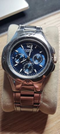 Zegarek męski CASIO EDIFICE EF-302 z niebieską tarczą