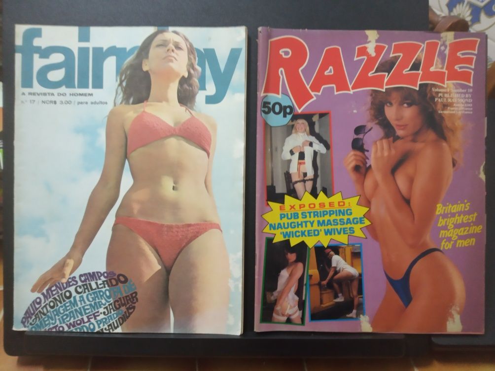 Lote de revistas: Cinema X, Trio sex, Swank, Cover, Men, Playgirl