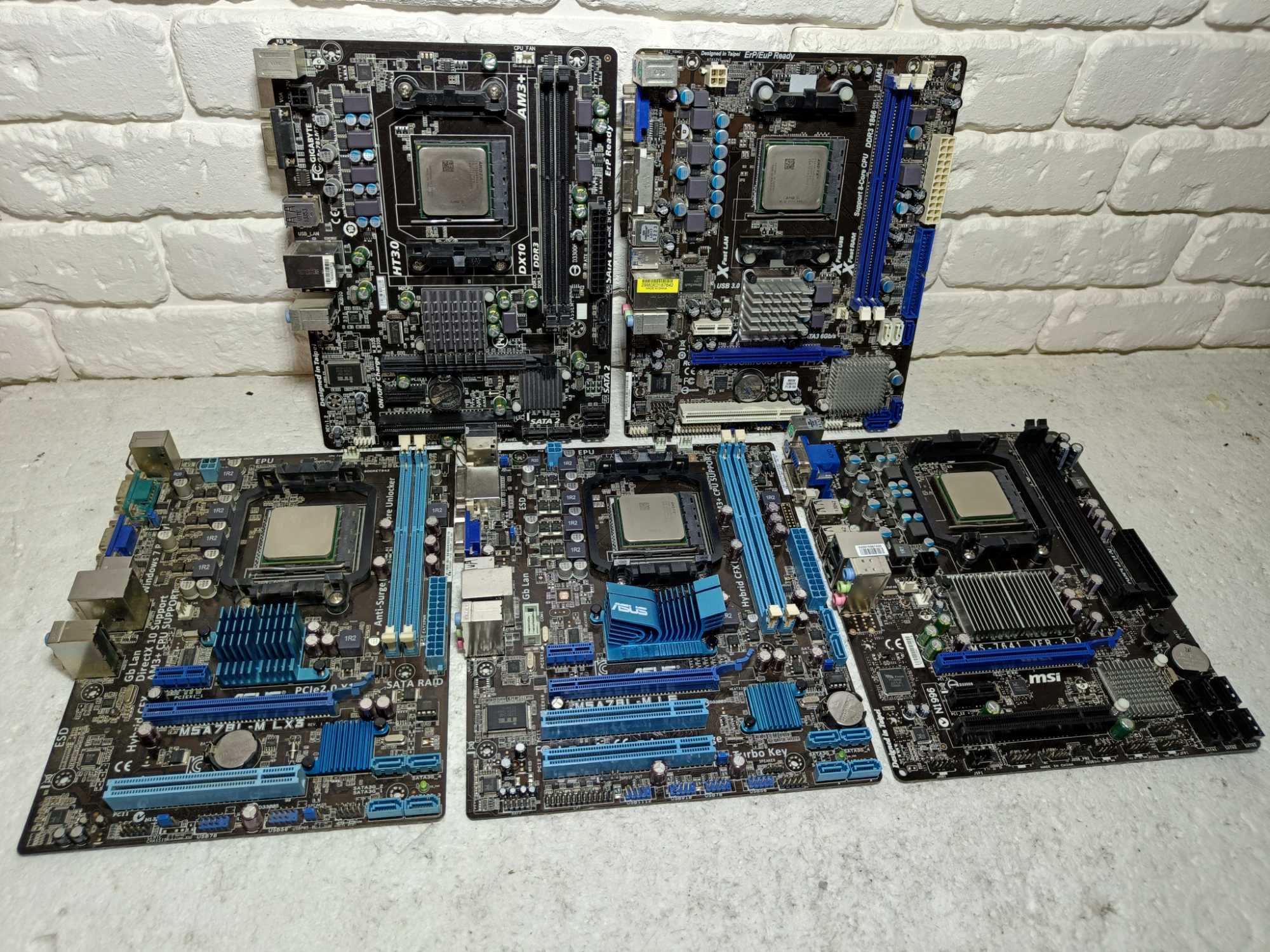 КОМПЛЕКТИ Материнська AMD ASUS MSI ASRock Giga + проц AMD FX6300 sAM3+
