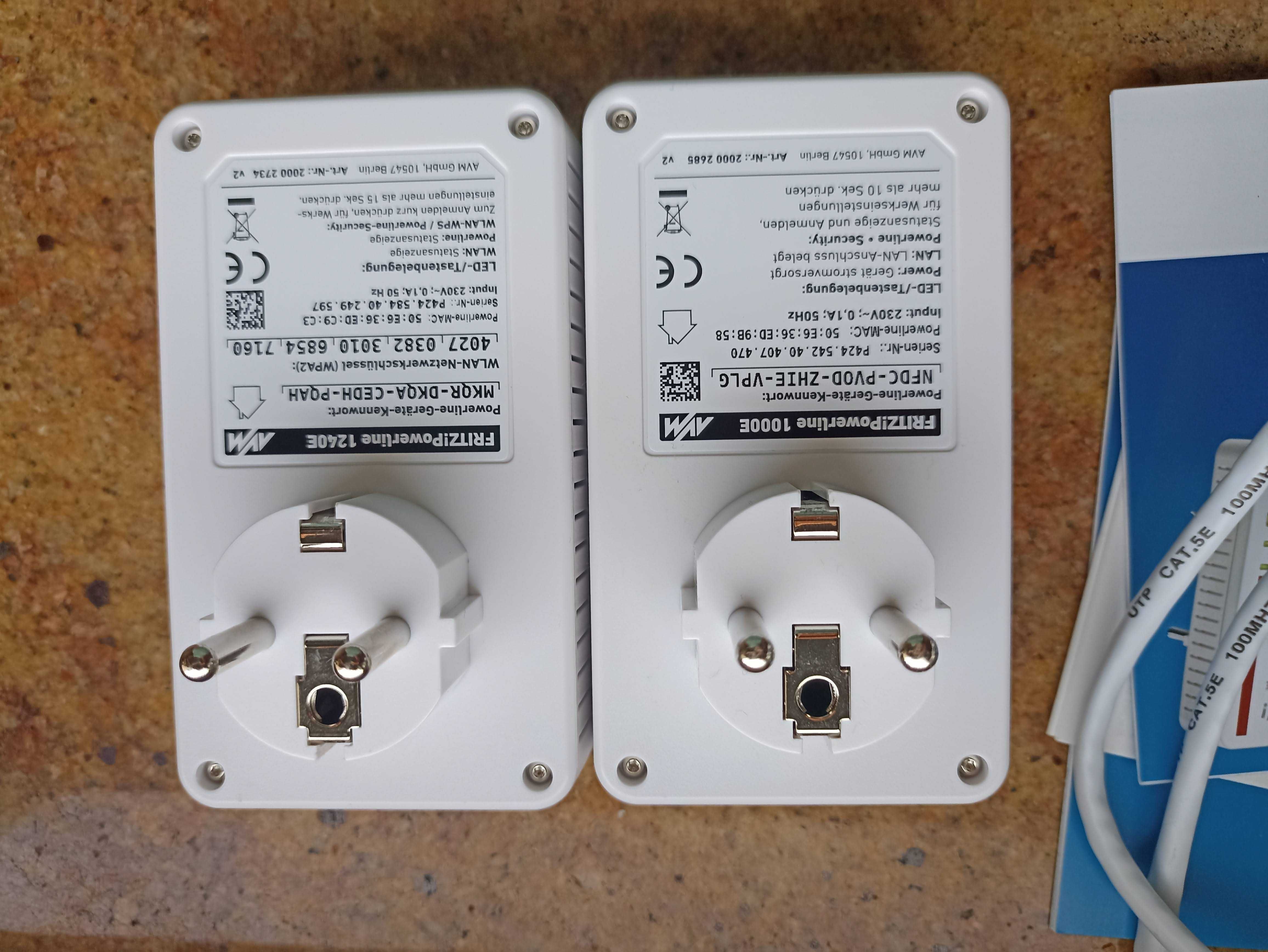 Transmiter Fritz!Box Powerline 1000E 2 sztuki