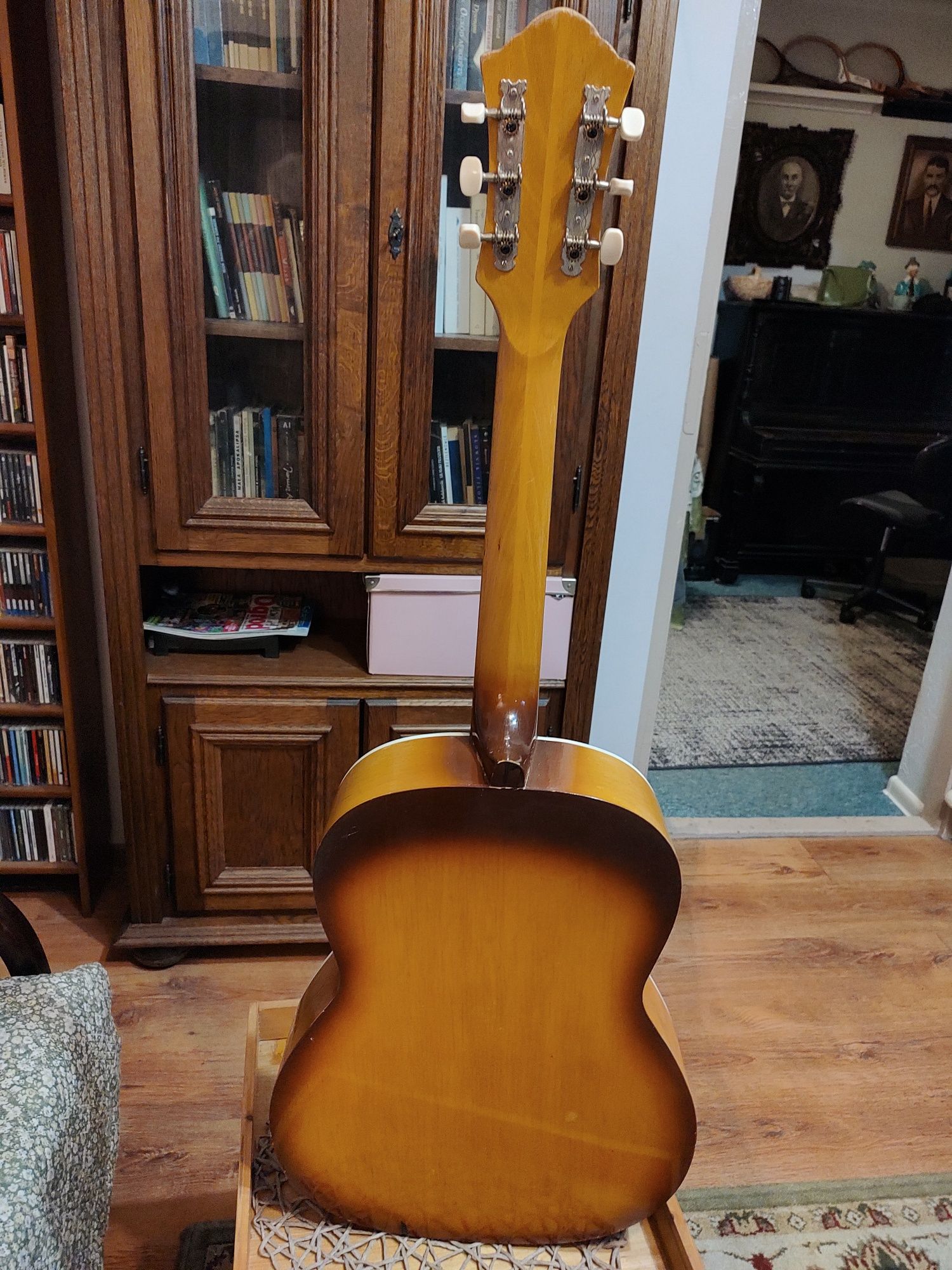 Szeroki gryf 45 mm Defil 7/8 gitara akustyczna Wygodna Dobrze brzmi !!
