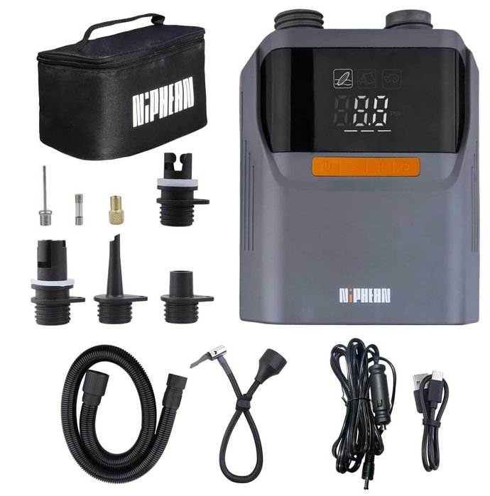 Pompka Elektryczna Niphea SUP Auto Materac 50 PSI Akumulator Wbudowany