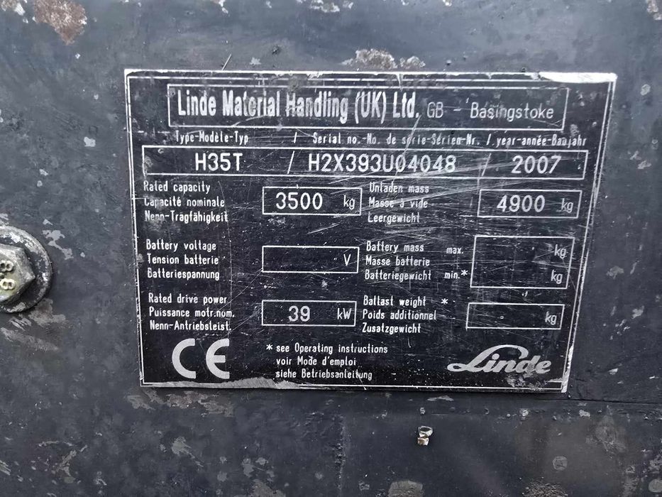 Linde H35T Import Niemcy