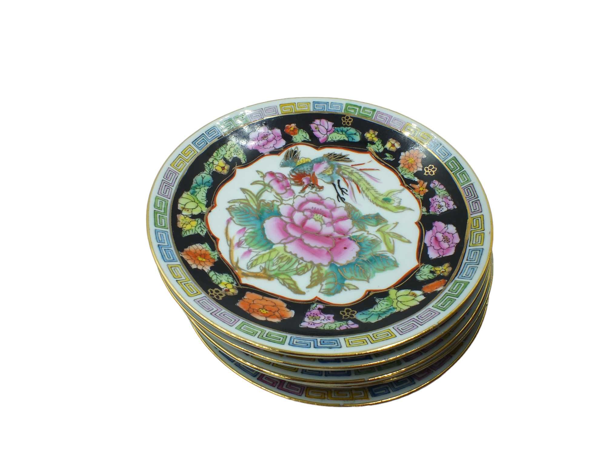 Porcelana chińska miski + talerzyki + łyżki ramen B111101