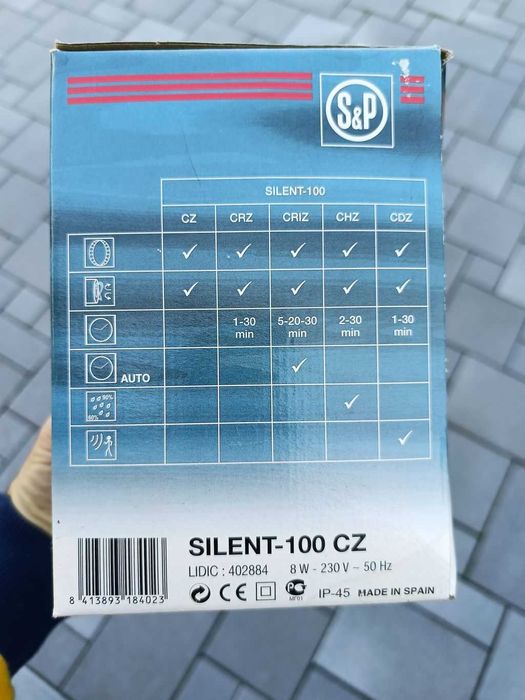 S&P Silent 100 wentylator łazienkowy