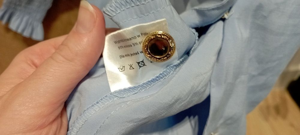 Reves Store błękitna sukienka damska rozmiar M