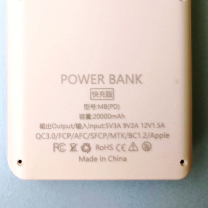 Пауэрбанк Power bank 20000 мАч 18 Вт