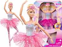 Lalka Barbie Mattel Baletnica Magiczne Światełka Lalka Blondynka Hlc25