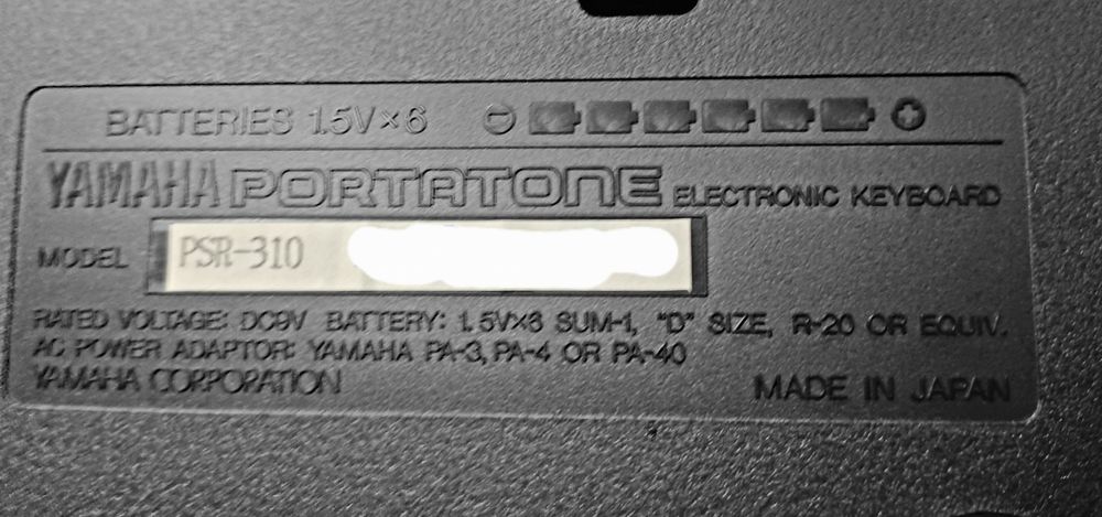 Teclado Yamaha psr 310
