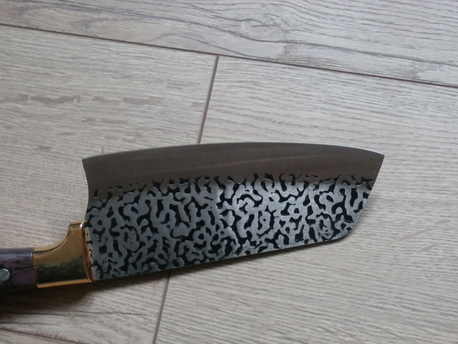 Ніж-сікач Santoku Сантоку для мяса,риби,овочів,зелені,нож-топорик 30см