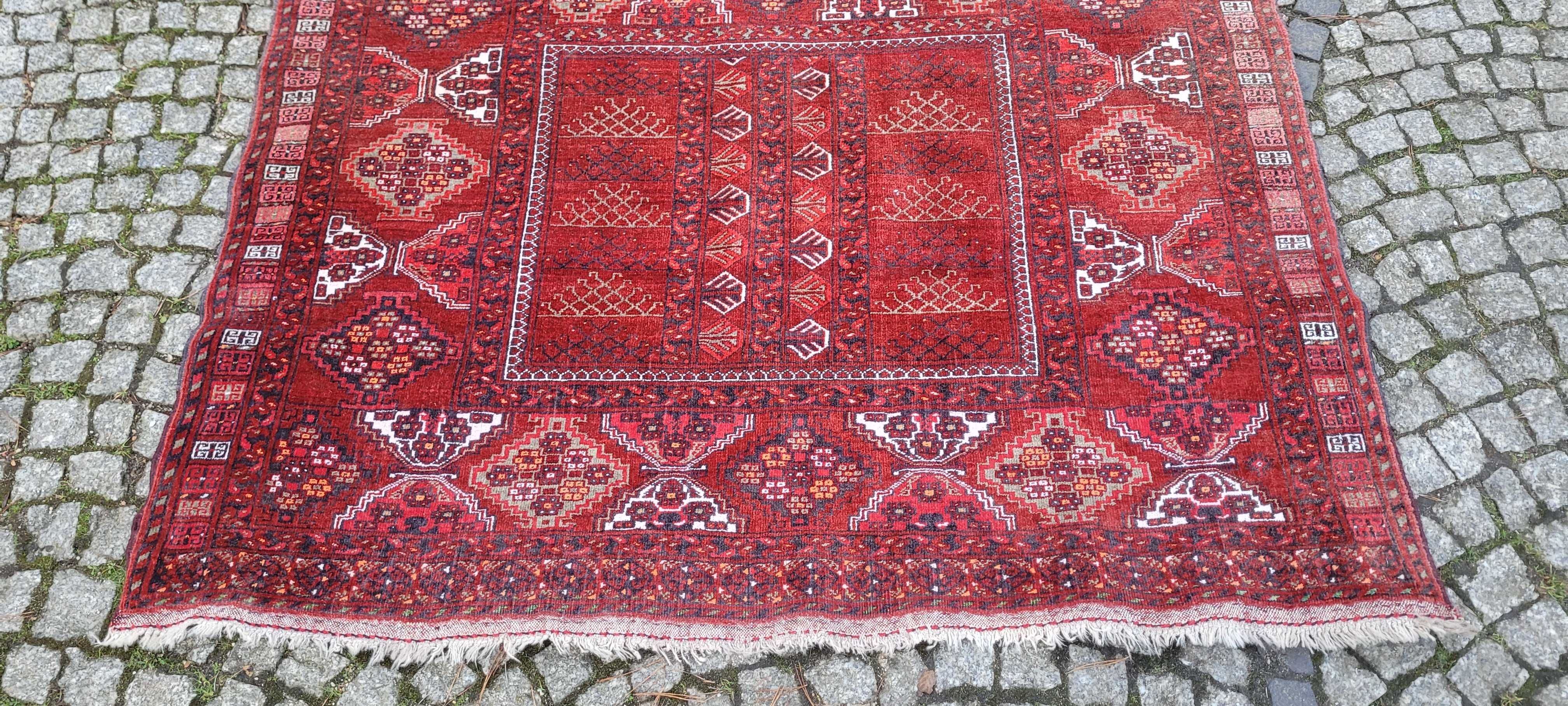 -70% Oryginalny stary r.tkany dywan afgan wełna 152/195cm