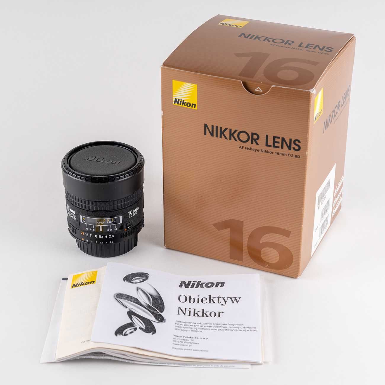 Obiektyw Nikon AF Fisheye Nikkor 16mm f/2.8D rybie oko