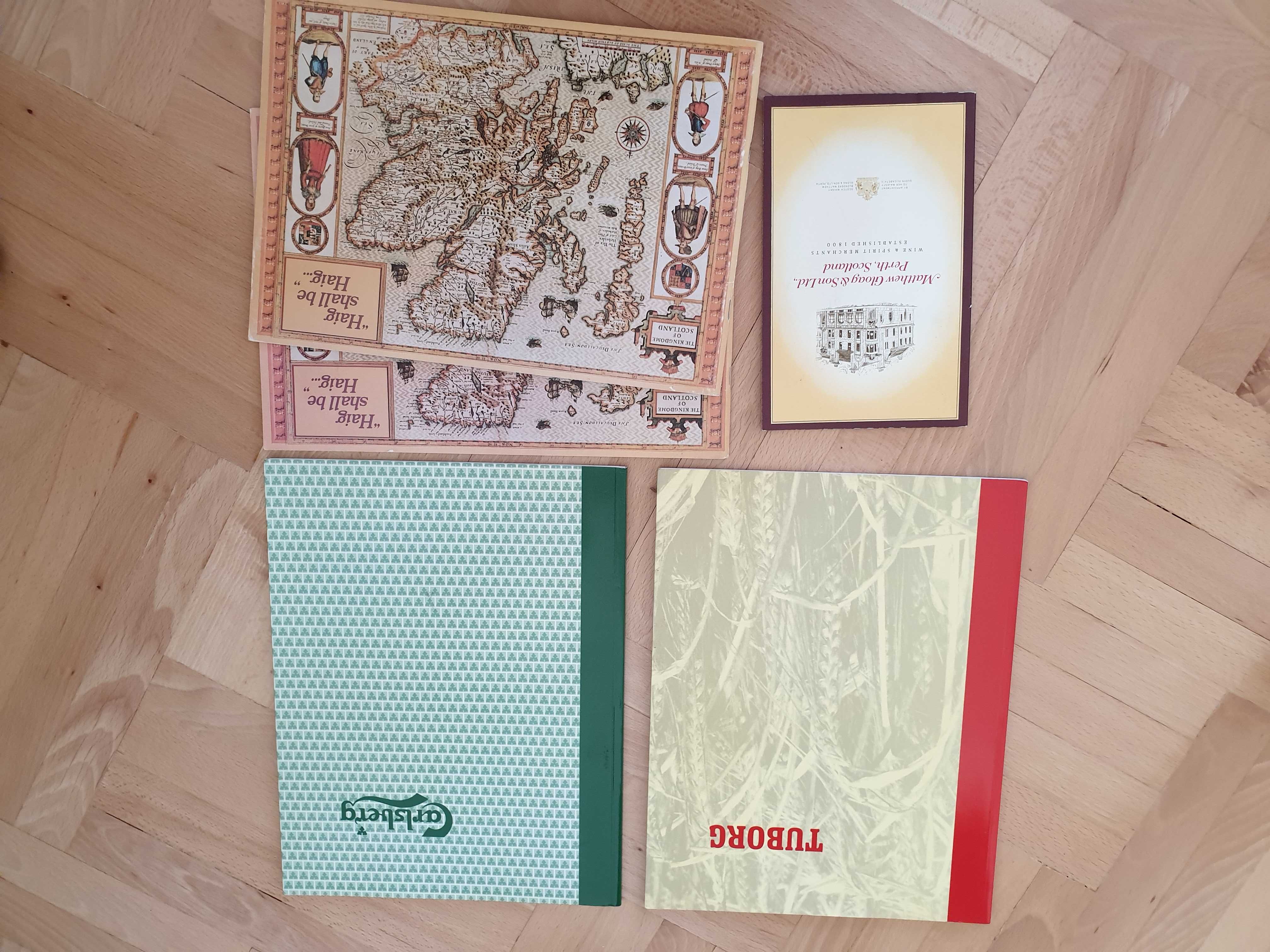 5x katolog Tuborg, Carlsberg, piwo duńskie, Haig whisky, browar
