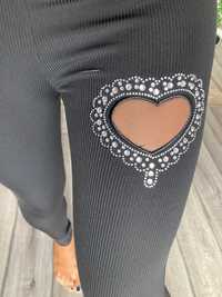 Nowe legginsy z sercem S / M