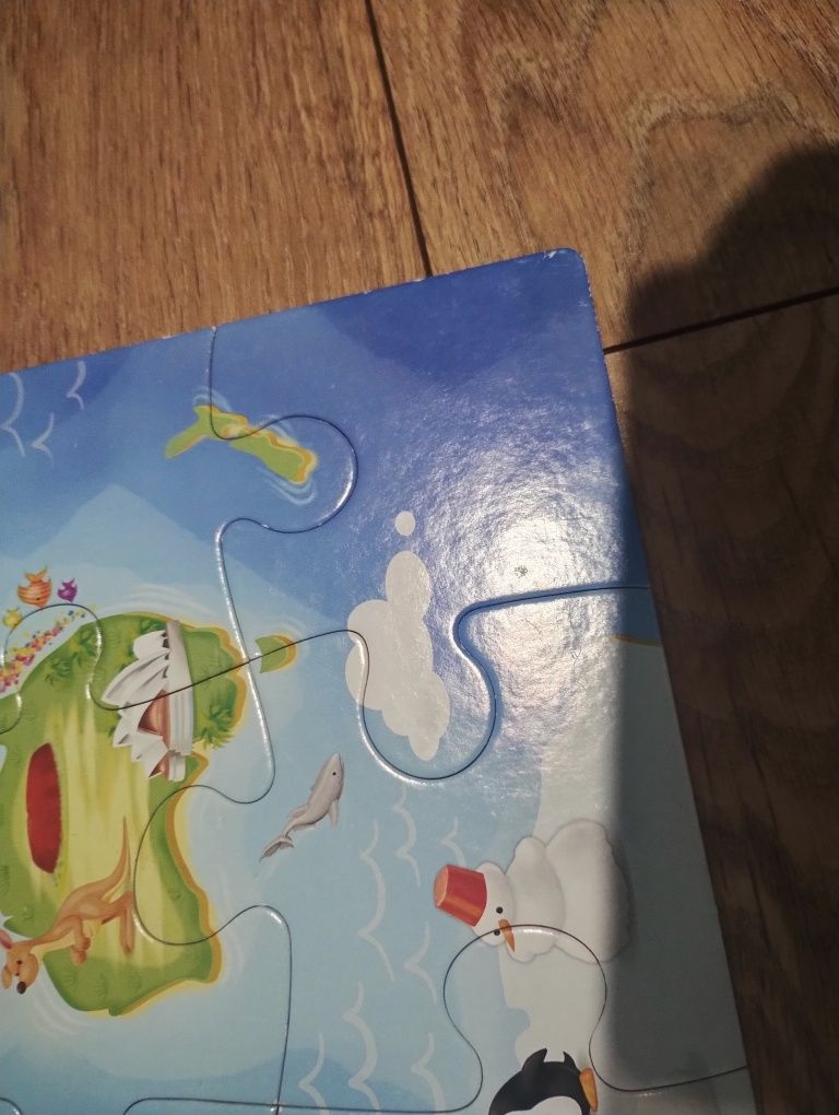 Puzzle mapa świata castorland 40 maxi