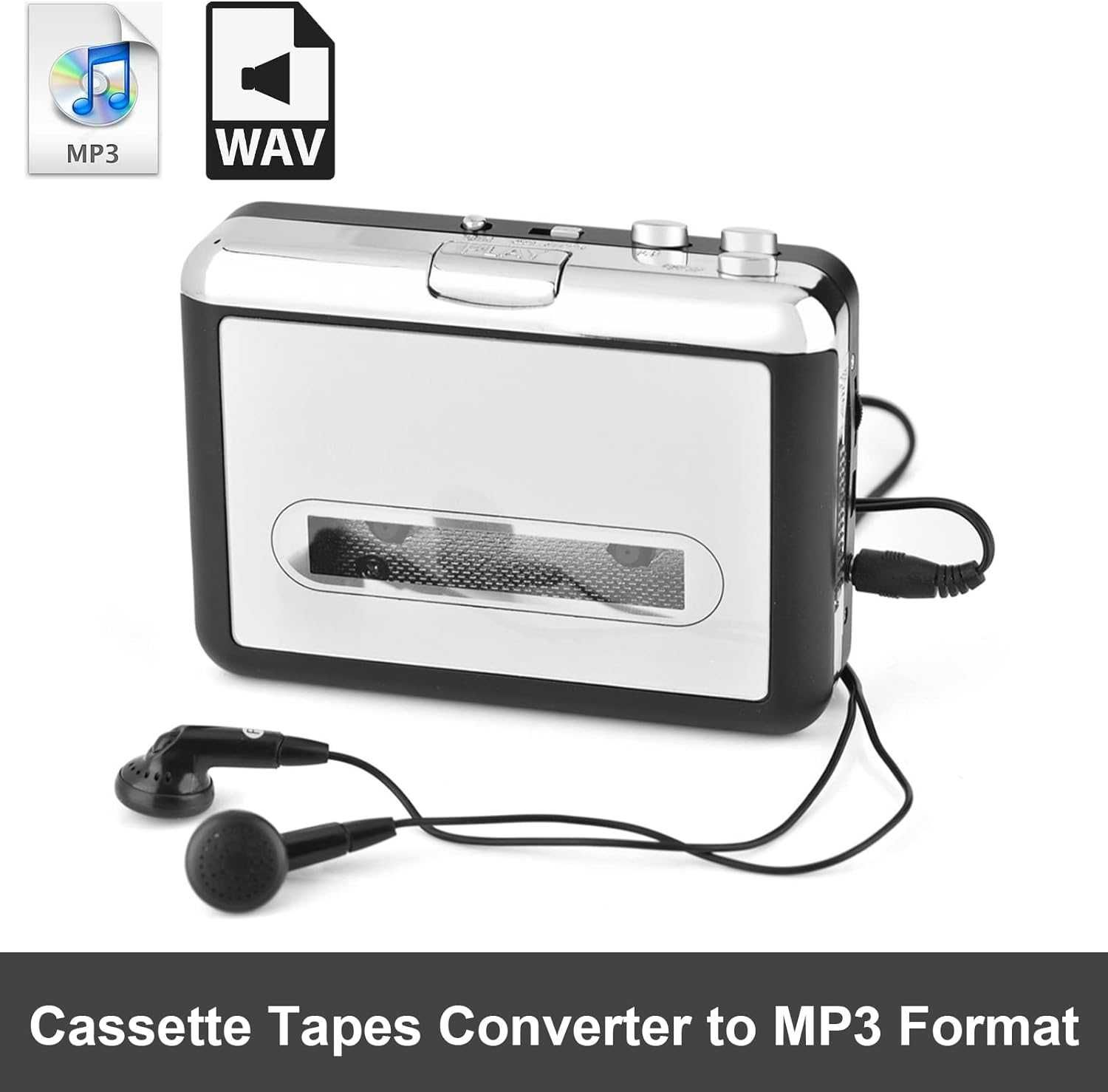GAESHOW odtwarzacz kasetowy, kasetowy USB konwerter taśmowy na MP3