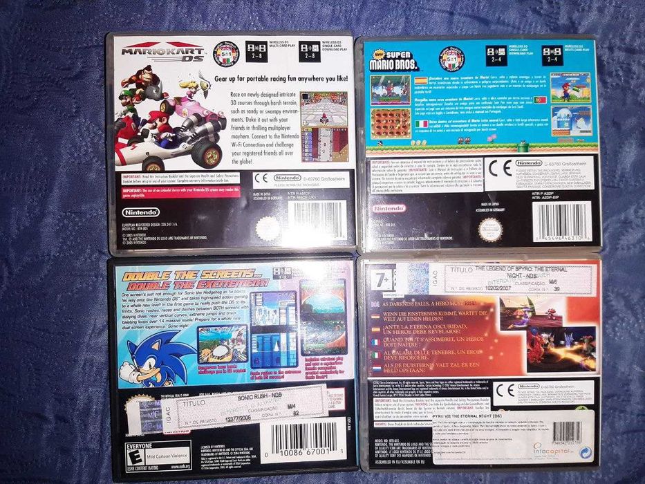 Jogos DS completos com caixa e manual