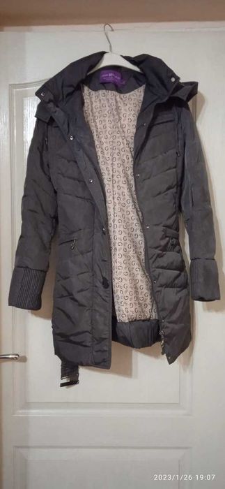 Пуховик зимовий Snow Beauty сірий