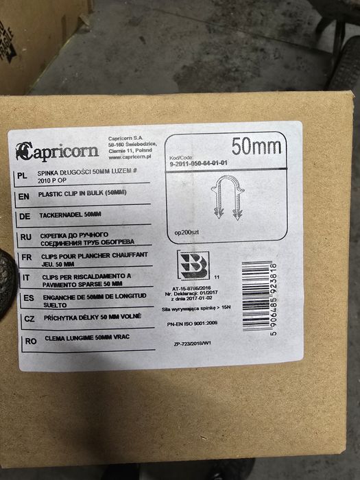Spinka do ogrzewania podłogowego CAPRICORN 200szt op