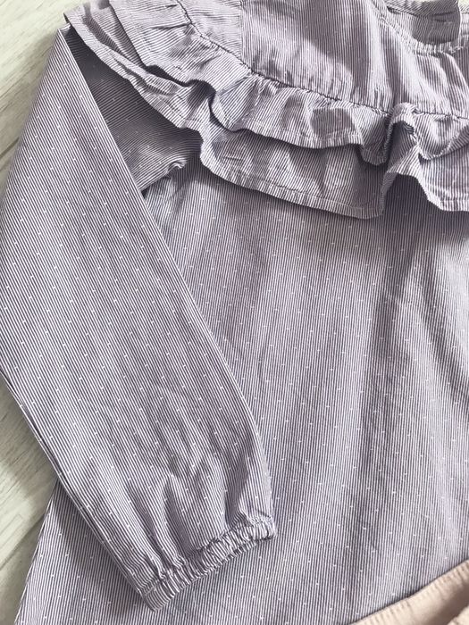 Zestaw Bluzka fioletowa  cocodrillo spodenki rożowe h&m 116 Nowe