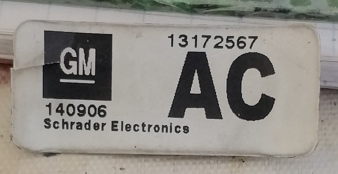 Czujniki ciśnienia opon oryginalne GM Zafira B