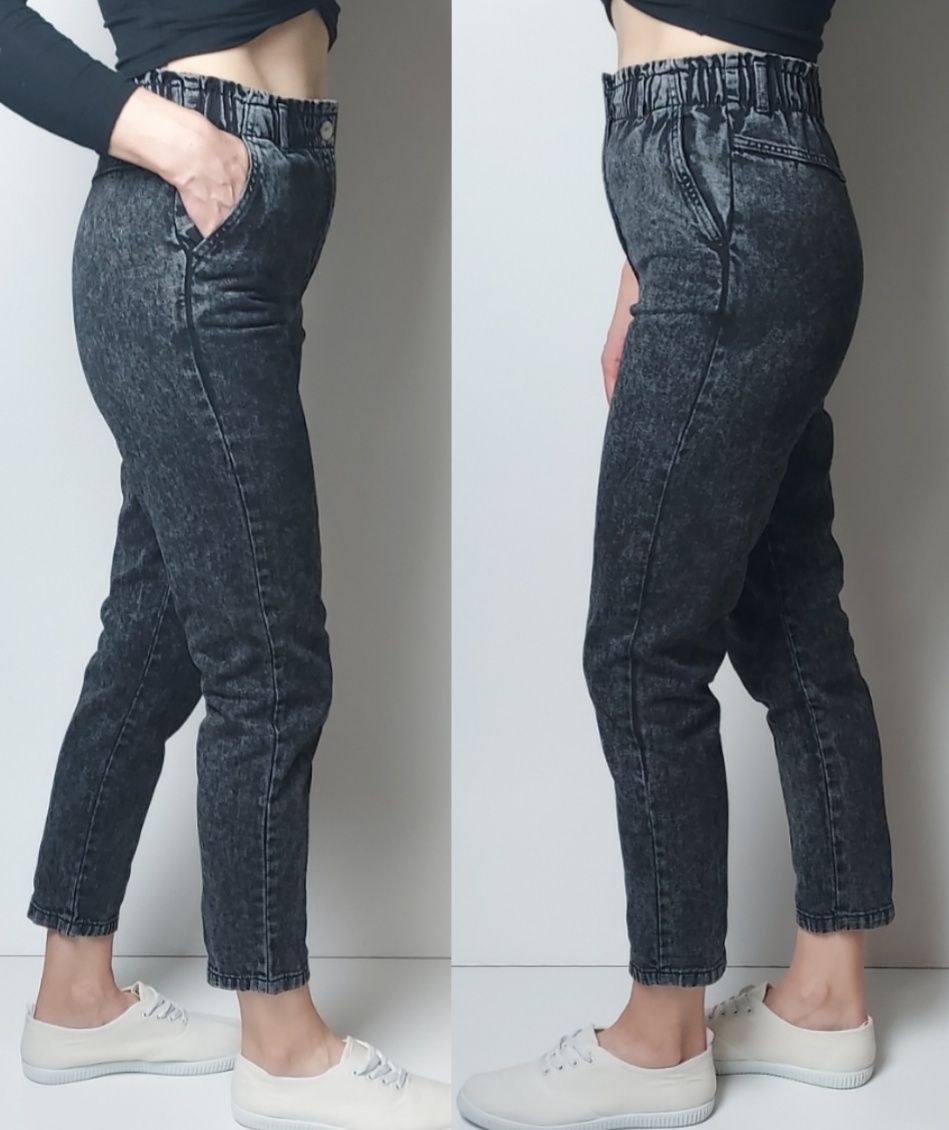 H&M_dziewczęce jeansy Relaxed_11-12lat 152cm