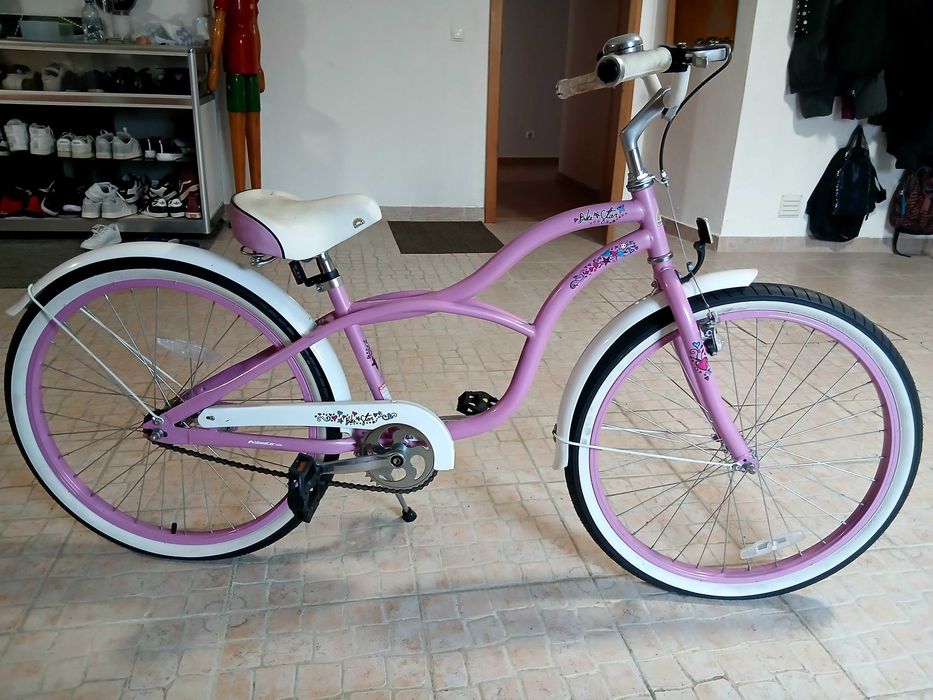 Bicicleta cor de rosa