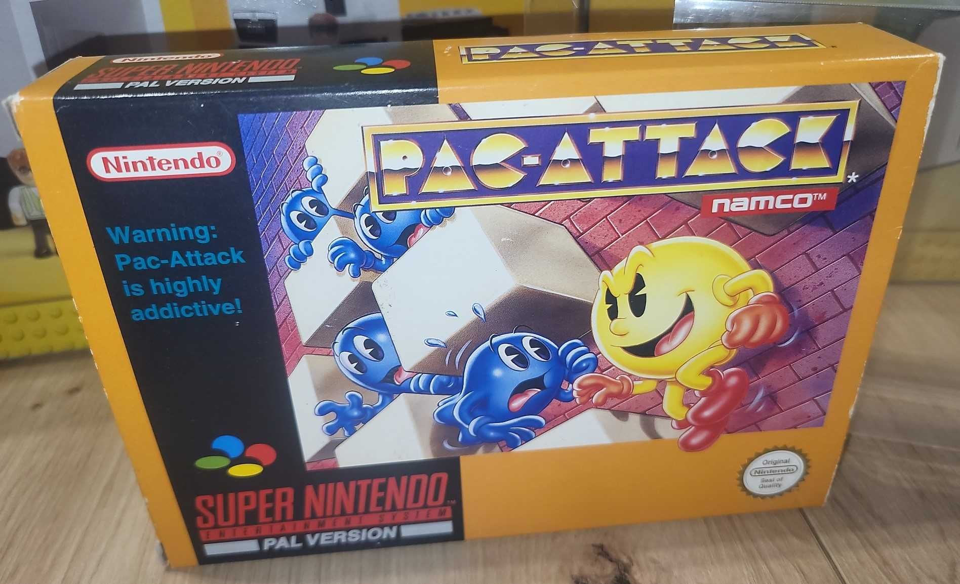 Gra Pac Attack Pac-Attack - NINTENDO SNES BDB- stan Komplet +Protektor