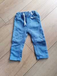 Spodnie jeansy + ogrodniczki w rozmiarze 74