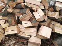 Drewno kominkowe opałowe sezonowane cena za 1m układanego dąb buk klon