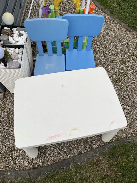 Stolil z krzeselkami dzieciece Ikea