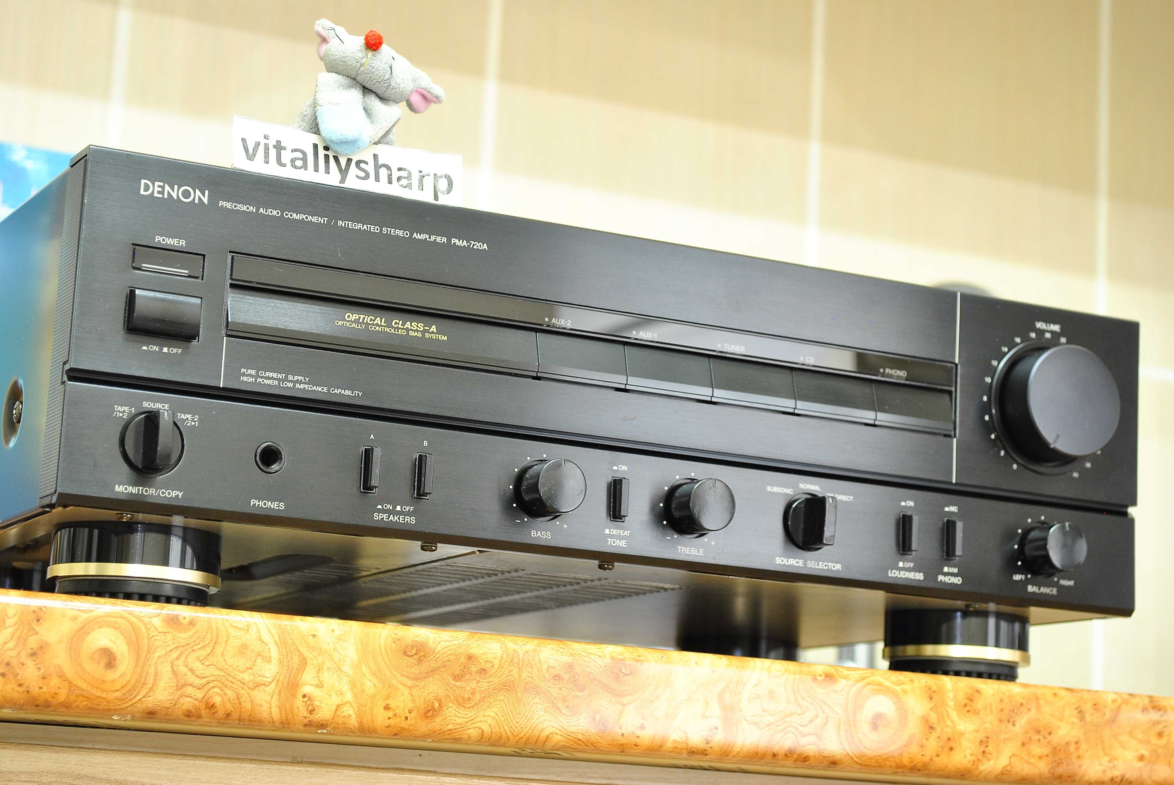 Hi-End DENON PMA-720A (504), 80 вт, 9кг - суперзвук!