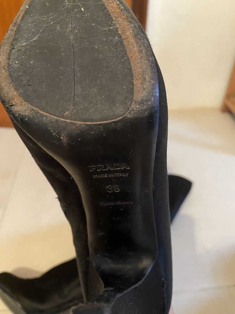 Botas PRADA em cetim