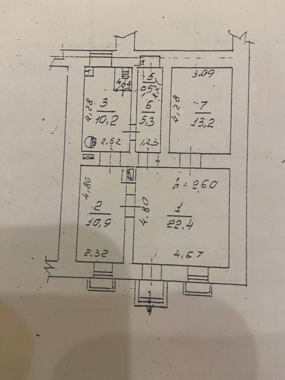 500$/м²! Продам офисное помещение 63 м², Осипова/Еврейская, цоколь