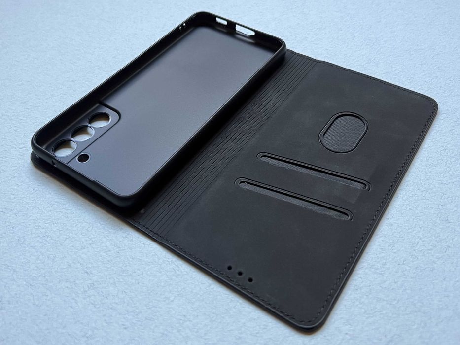 Samsung Galaxy S21 FE чохол книжка штучна шкіра слоти чехол