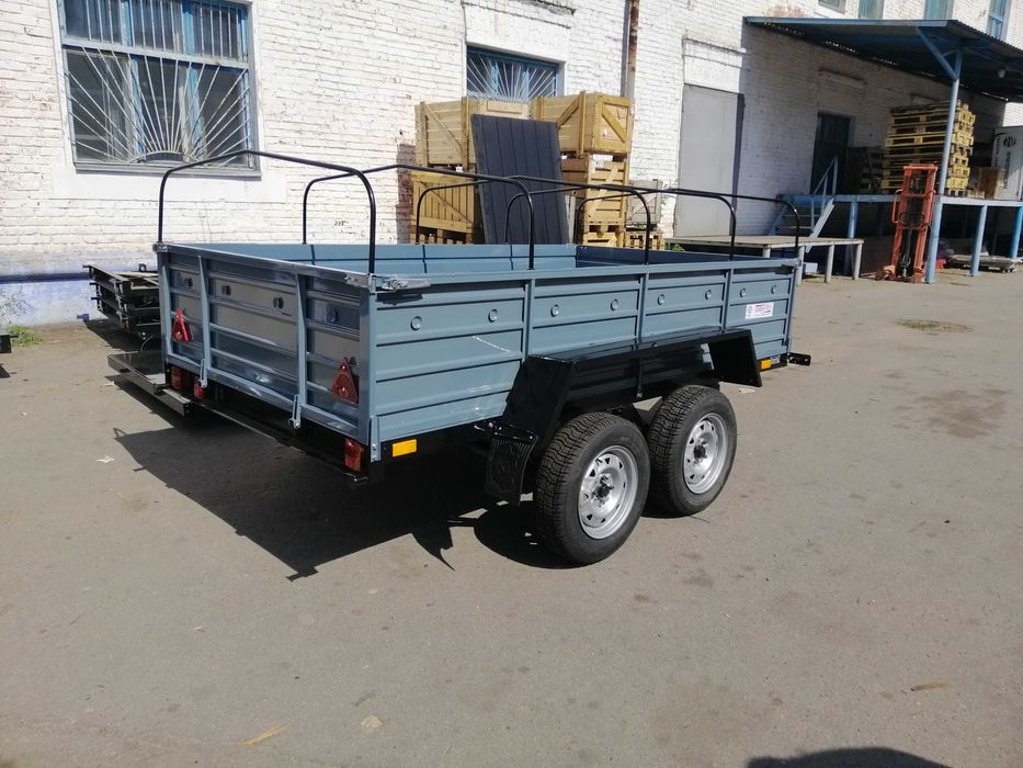 Двовісний причеп Кремінь+ посилений від заводу Коріда-Тех, авто причіп