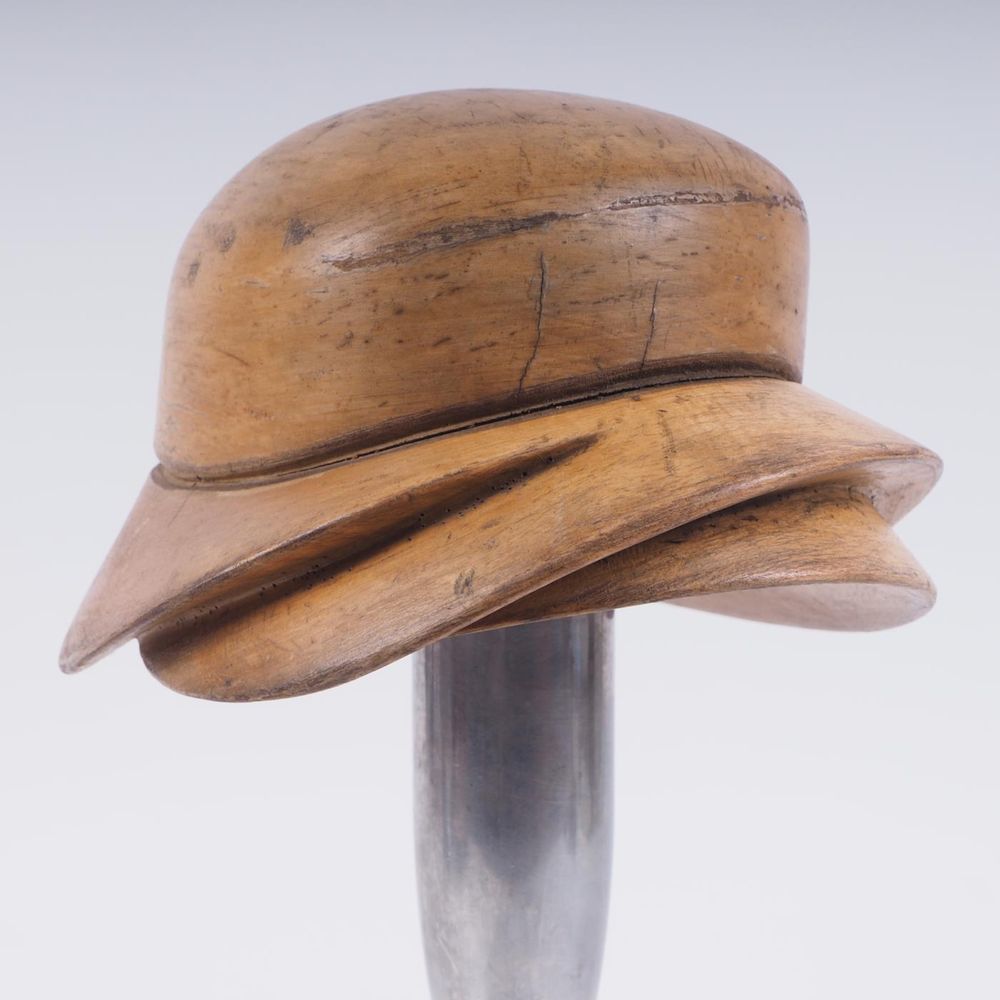 Stara drewniana forma do kapeluszy lata 20/30-te