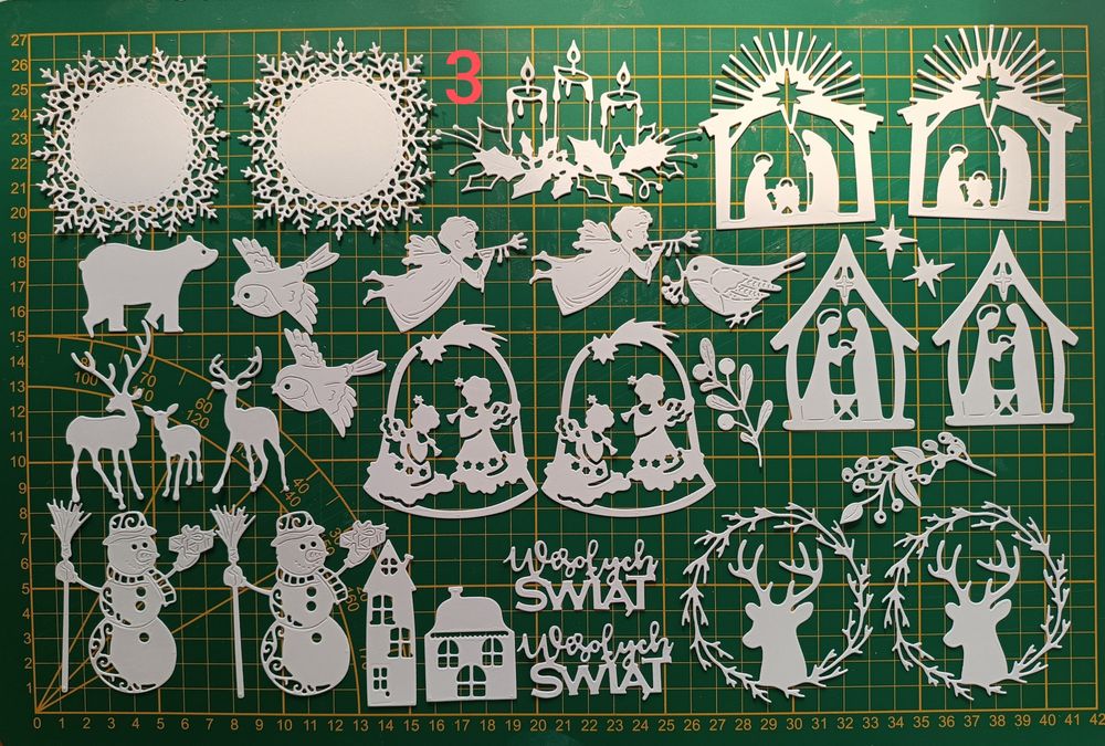 Scrapki,materiały do scrapbookingu do kartek Zima Boże Narodzenie nr 3