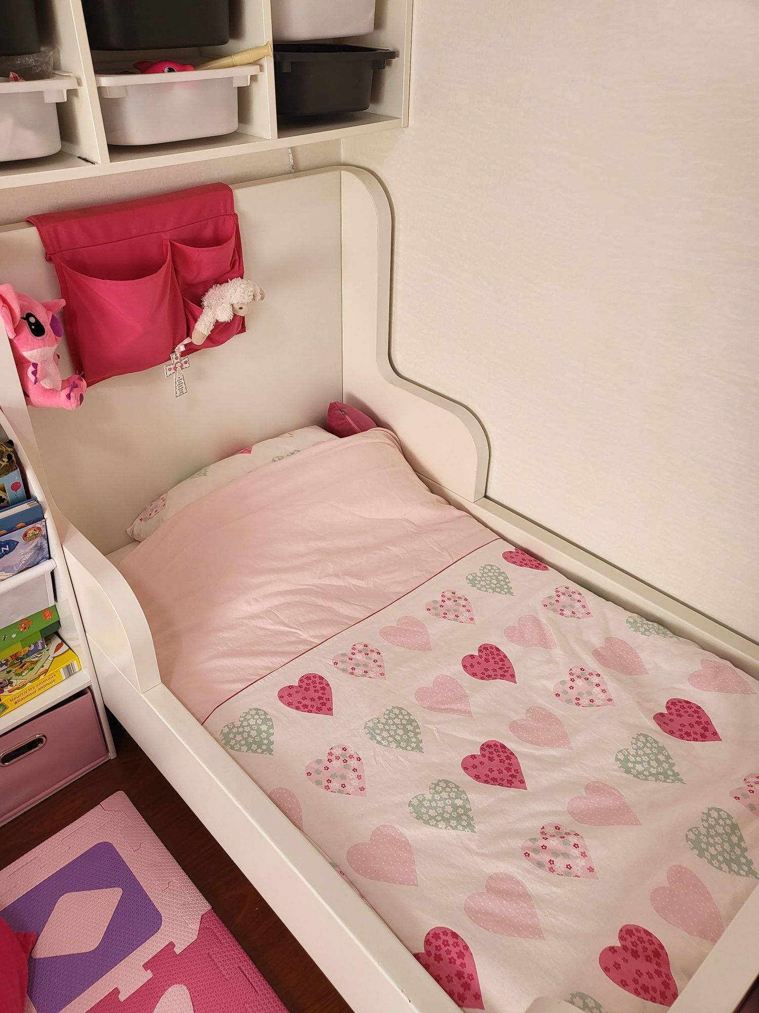 Cama + colchão criança IKEA extensivel  + colchão adaptativo 130/165/