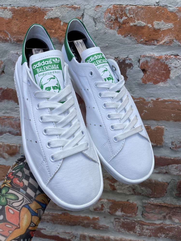 Balenciaga x adidas stan smith white women’s жіночі кросовки оригінал