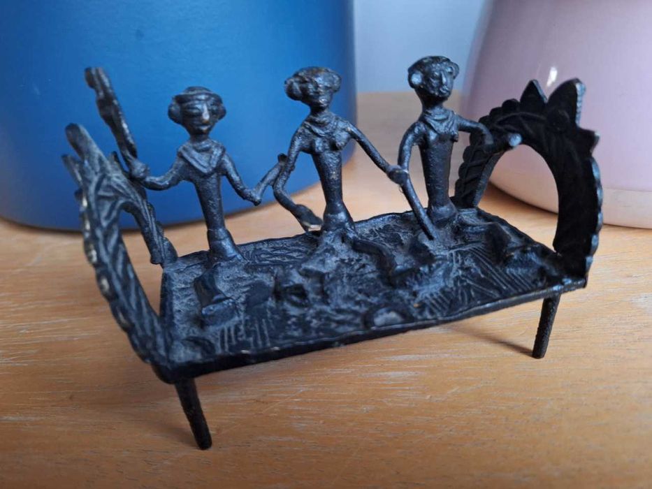 Mosiężna unikatowa sztuka figurka statuetka z Indii