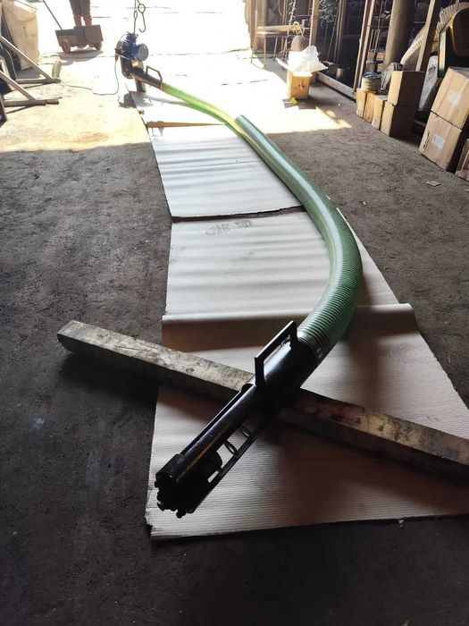 Гнучкий шнек ПВХ Ø125 мм 6 метрів із двигуном 3 кВт 380 В