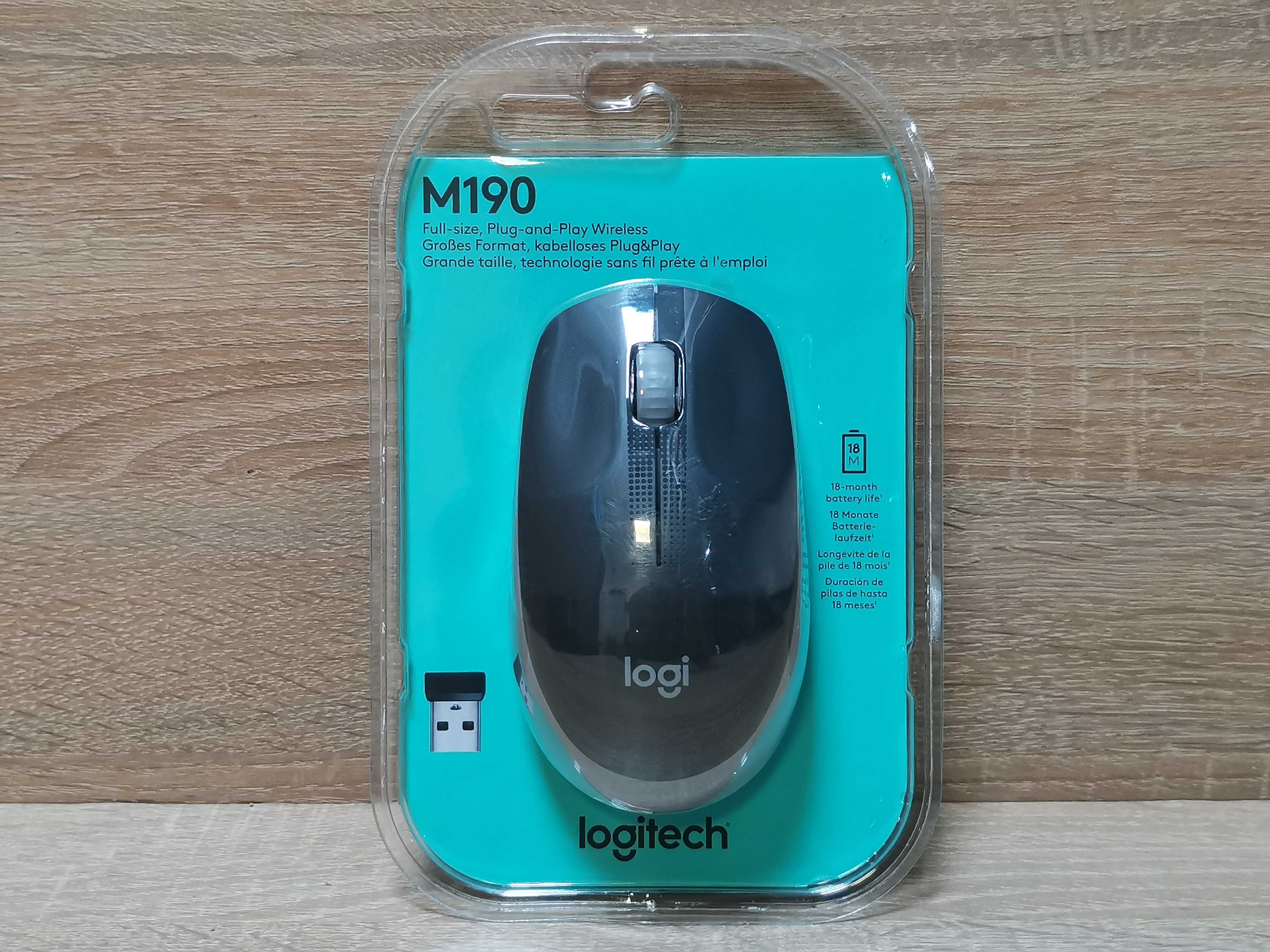 Mysz bezprzewodowa Logitech M190 Stan fabryczny